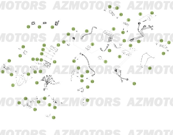 Installation Electrique No Serie 600001 A 600247 BETA Pièces BETA RR 2T 250 - (2014)