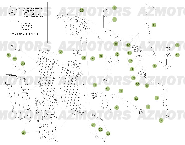 RADIATEUR pour RR-2T-250-14