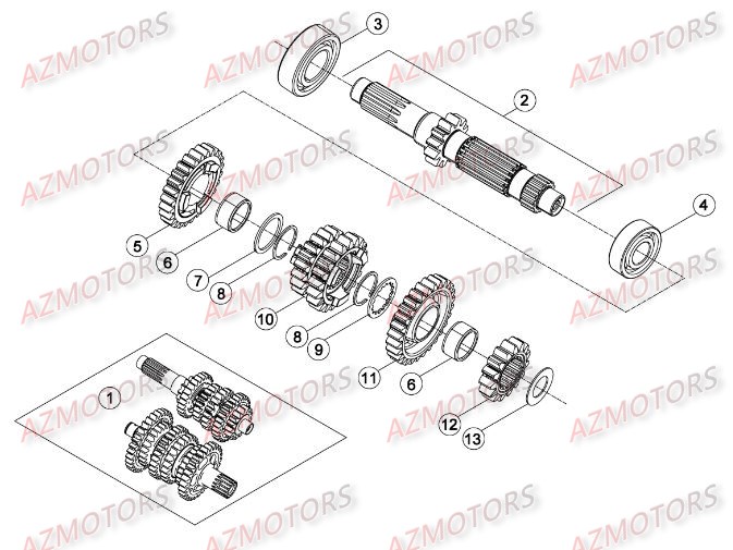 Boite A Vitesses BETA Pieces BETA RR 2T 250 - (2015)