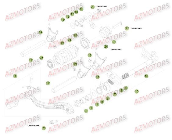 Commande Boite A Vitesses BETA Pieces BETA RR 2T 250 - (2015)