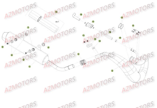 ECHAPPEMENT 2 pour RR-2T-250-15