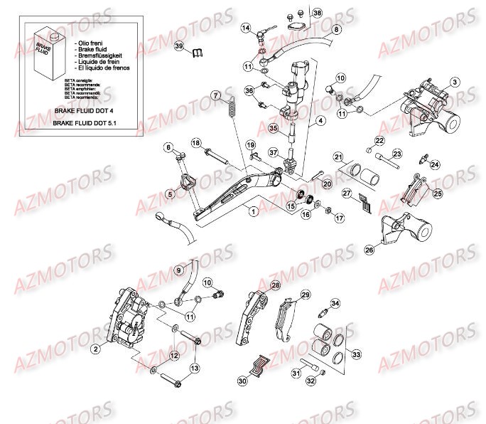 FREINS pour RR-2T-250-15