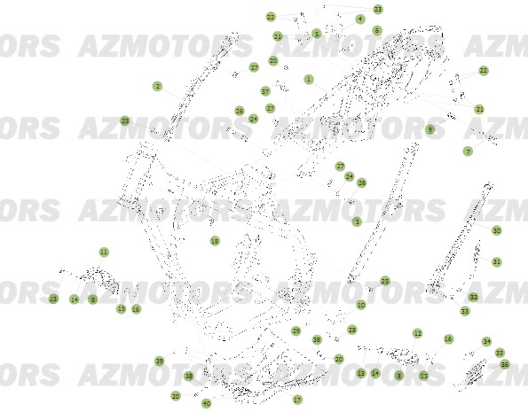 REPOSE-PIEDS BETA pour ACCESSOIRES DU CHASSIS de RR-2T-300-13