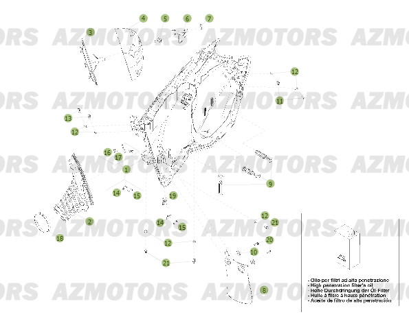 Carenages Arriere Du No Serie 750000 A 759999 BETA Pièces BETA RR 2T 300 - (2013)