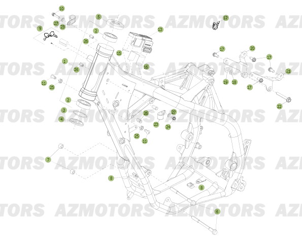 Chassis BETA Pièces BETA RR 2T 300 - (2013)