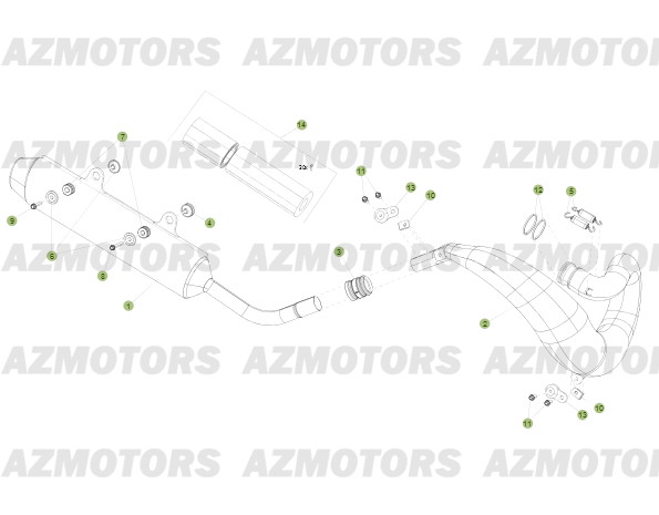 Echappement BETA Pièces BETA RR 2T 300 - (2013)