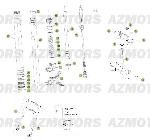 FOURCHE Du No serie 700001 a 700789 BETA RR 2T 300 13