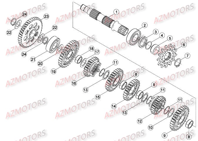 Boite A Vitesses 2 BETA Pieces BETA RR 2T 300 - (2015)