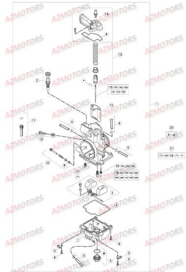 Carburateur BETA Pieces BETA RR 2T 300 - (2015)