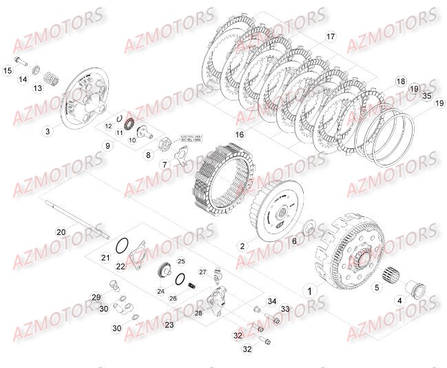 Embrayage BETA Pieces BETA RR 2T 300 - (2015)
