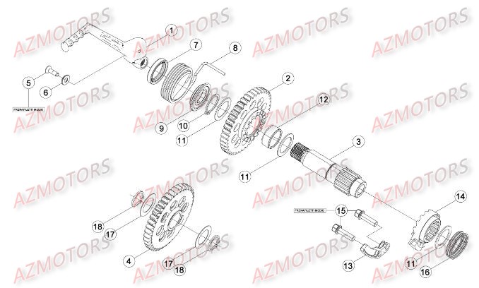 Kick Starter BETA Pieces BETA RR 2T 300 - (2015)