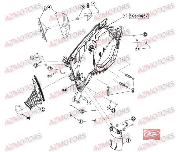 FILTRE AIR BETA pour BOITIER DU FILTRE de RR-300-2T-16