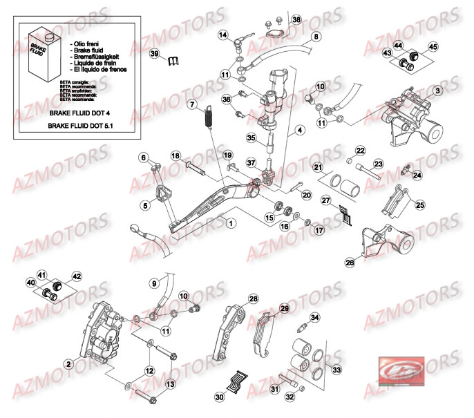 Freins BETA Pieces BETA RR 2T 300 - (2016)