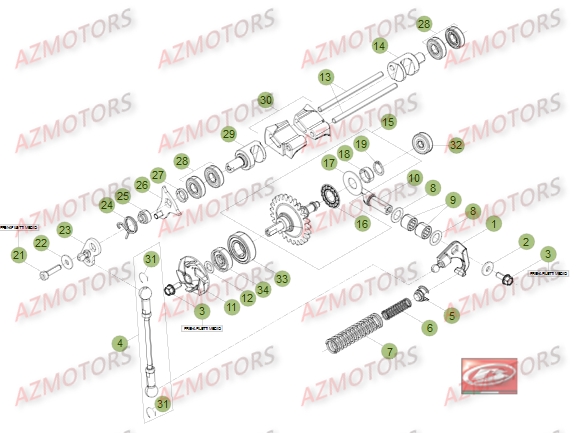 Installation De Refroidissement BETA Pieces BETA RR 2T 300 - (2016)