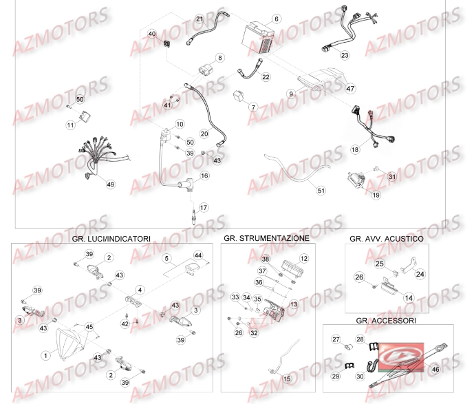 Installation Electrique BETA Pieces BETA RR 2T 300 - (2016)