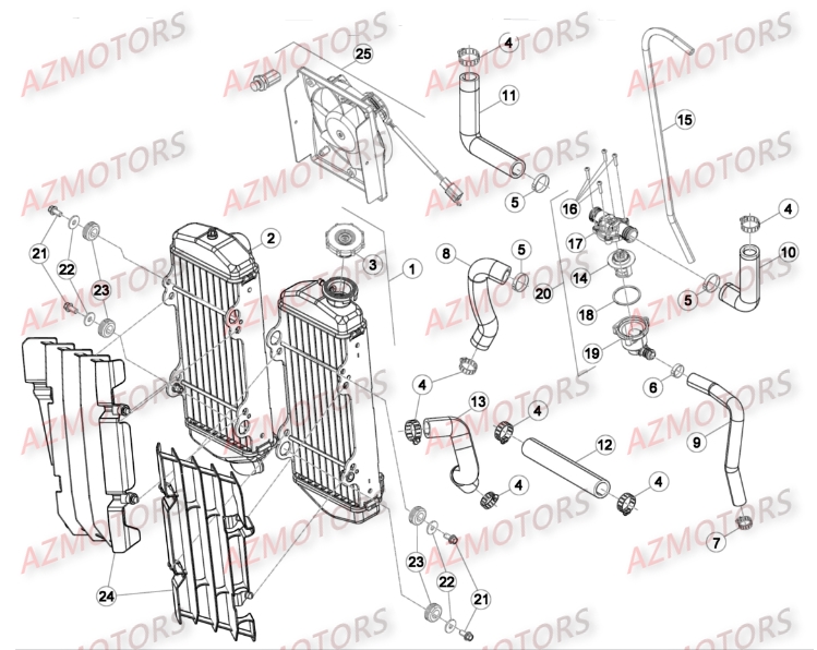 RADIATEUR pour RR-300-2T-16