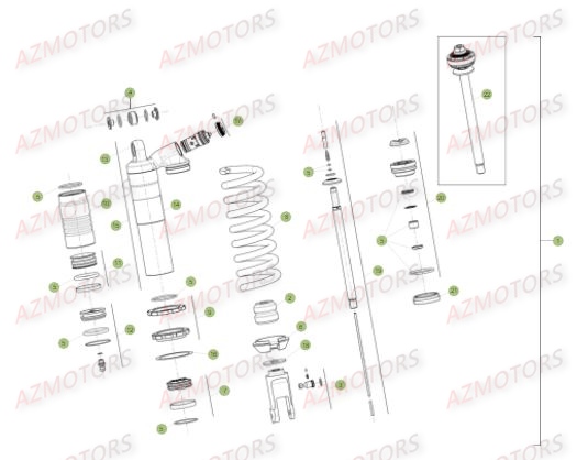 Ammortisseur BETA Pieces BETA RR 2T 300 - (2017)