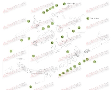 Commande Boite A Vitesses BETA Pieces BETA RR 2T 300 - (2017)