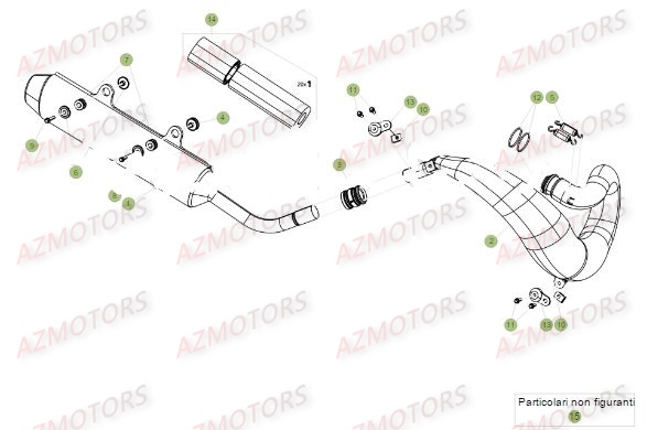 Echappement Du No Serie 0 A 200160 BETA Pieces BETA RR 2T 300 - (2017)