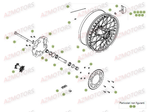 Roue Arriere BETA Pieces BETA RR 2T 300 - (2017)