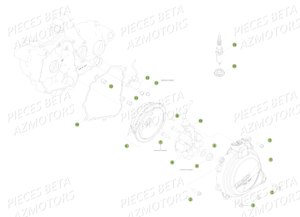 Allumage BETA Pieces BETA RR 2T 300 - (2018)