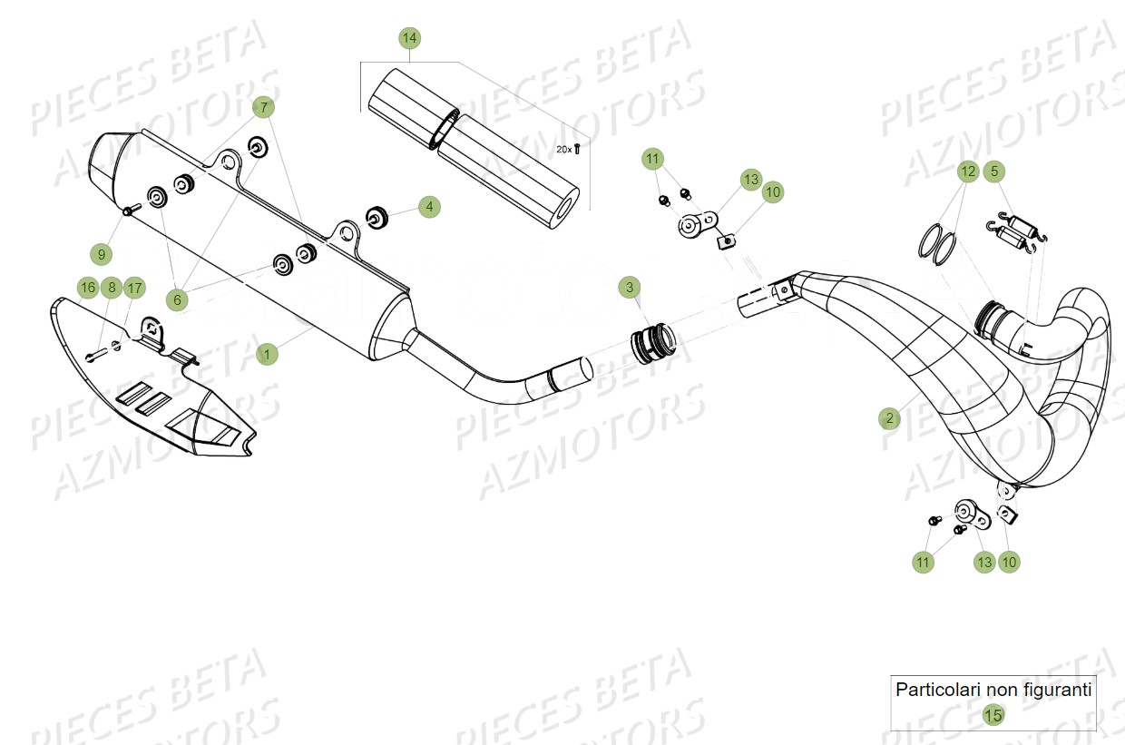 Echappement BETA Pieces BETA RR 2T 300 - (2018)
