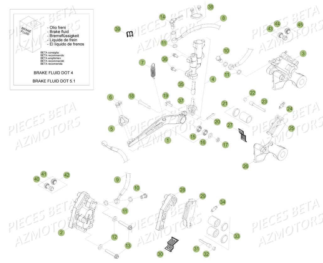 FREINS BETA Pieces BETA RR 2T 300 - (2018)