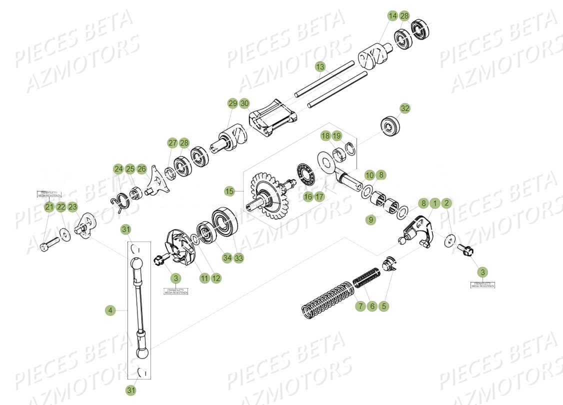 Installation De Refroidissement BETA Pieces BETA RR 2T 300 - (2018)