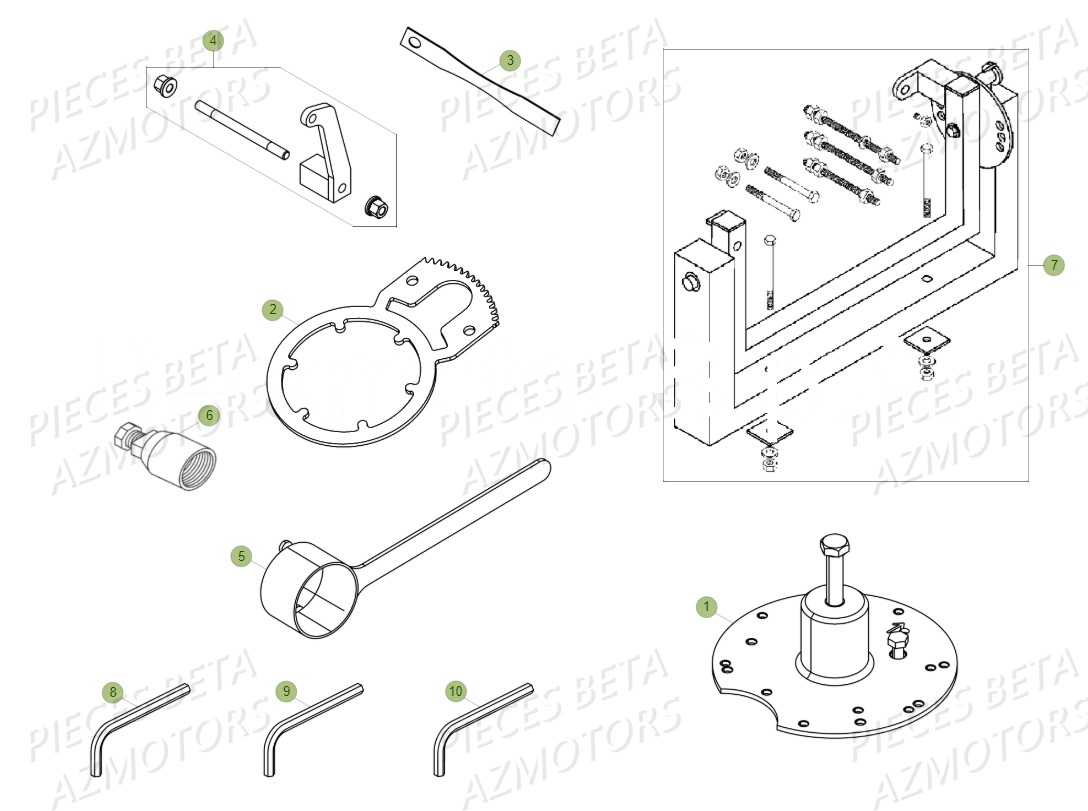 Outils BETA Pieces BETA RR 2T 300 - (2018)