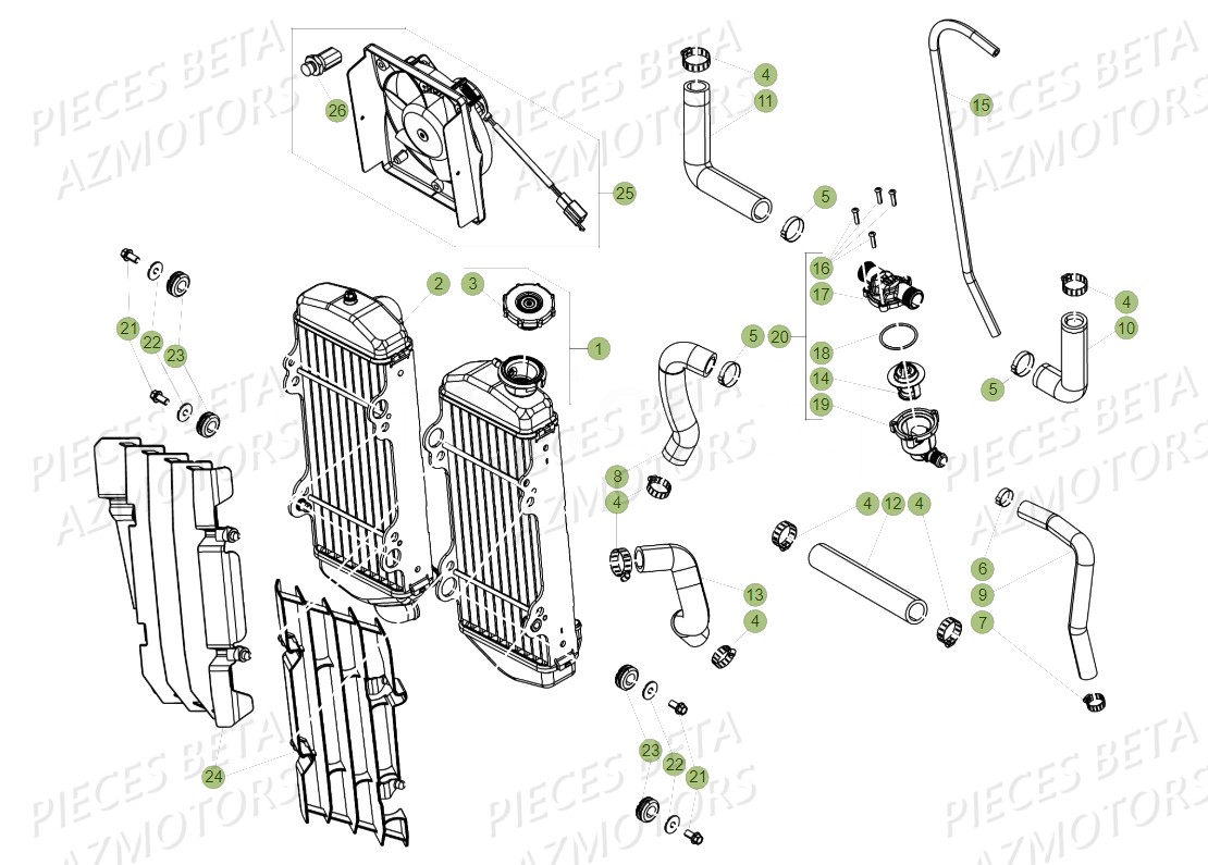 RADIATEUR BETA RR 300 2T 18