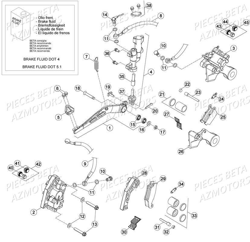 FREINS pour RR-350-4T-17