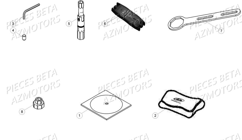 Outillage Special2 BETA Pièces Beta RR 4T 350 Enduro - 2017