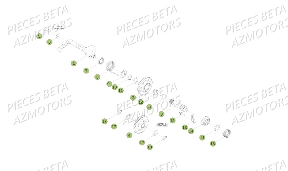 Kickstarter BETA Pièces Beta RR 4T 390 Enduro - 2016