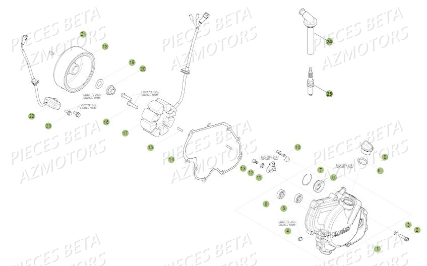 ALLUMAGE BETA Pièces Beta RR 4T 390 Enduro - 2017