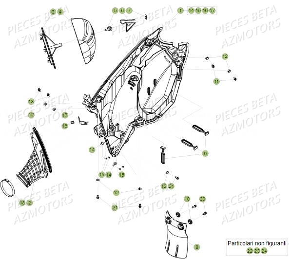 FILTRE AIR BETA pour FILTRE A AIR de RR-390-4T-17