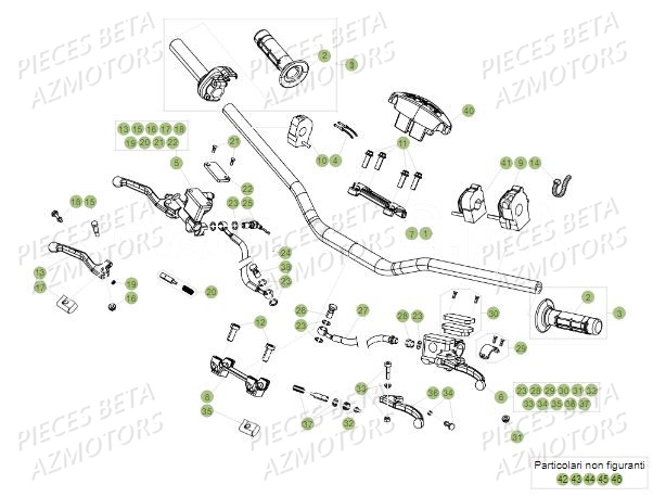 GUIDON BETA Pièces Beta RR 4T 390 Enduro - 2017