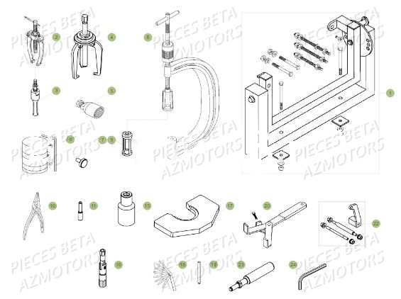 Outillage BETA Pièces Beta RR 4T 390 Enduro - 2017