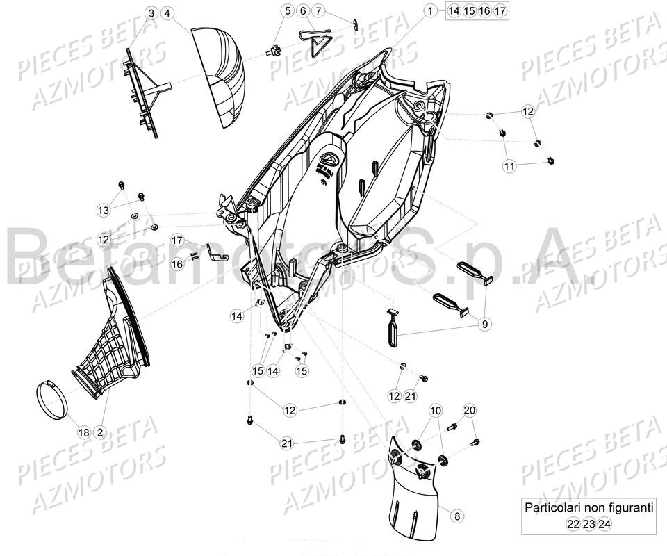 FILTRE AIR BETA pour BOITE FILTRE de RR-430-4T-17
