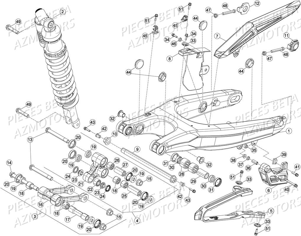 FOUCHE ARRIERE pour RR-430-4T-17