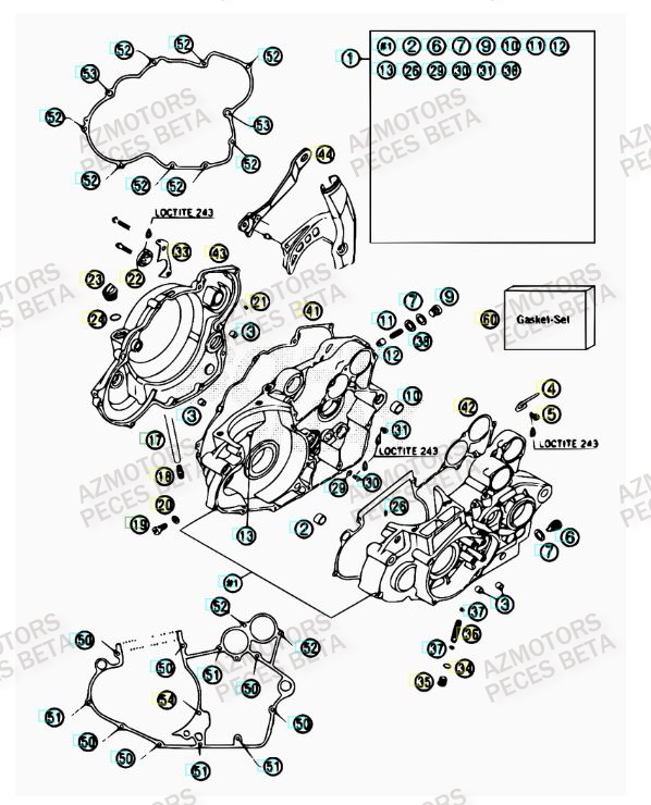 Carter Moteur BETA Pièces BETA RR 4T 400 - [2007]