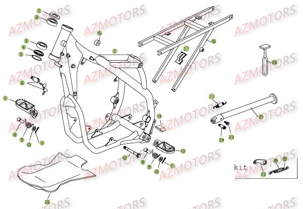 ACCESSOIRES_DU_CHASSIS BETA Pièces BETA RR 4T 450 - [2008]