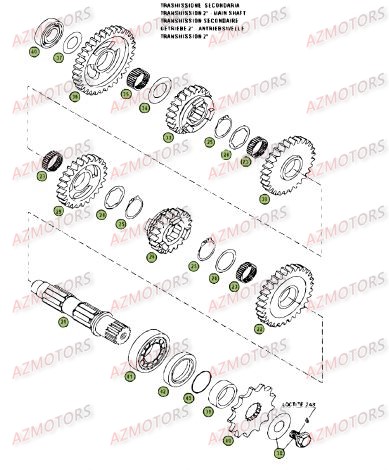 BOITE DE VITESSES 2 BETA RR 4T 08 450