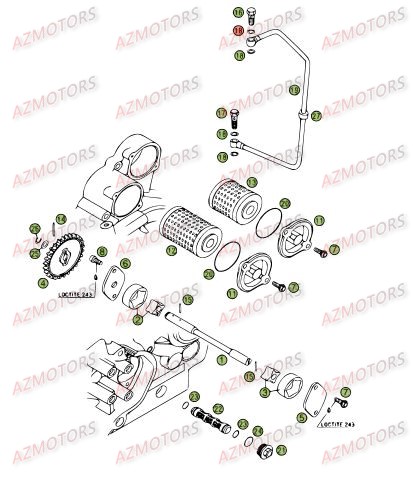 CIRCUIT DE LUBRIFICATION BETA RR 4T 08 450