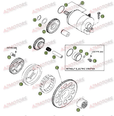 Demarrage Electrique BETA Pièces Beta RR 4T 450 Enduro - 2008