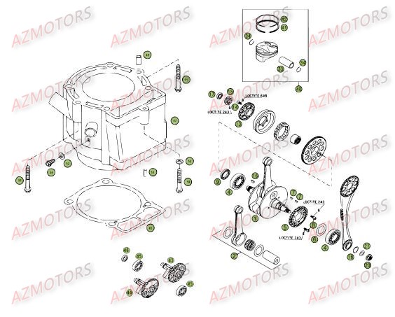 VILEBREQUIN_PISTON_CONTRE_ARBRE BETA Pièces BETA RR 4T 450 - [2008]