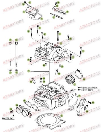 CULASSE pour RR-4T-08-525