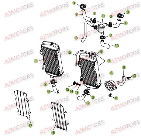 INSTALLATION DE REFROIDISSEMENT pour RR-4T-08-525