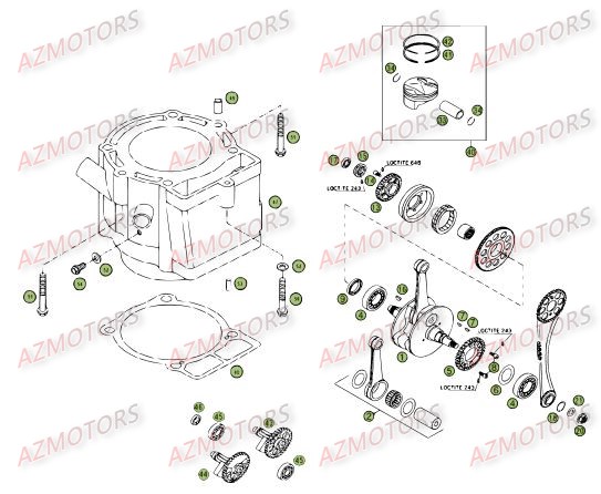 VILEBREQUIN PISTON CONTRE ARBRE BETA RR 4T 08 525