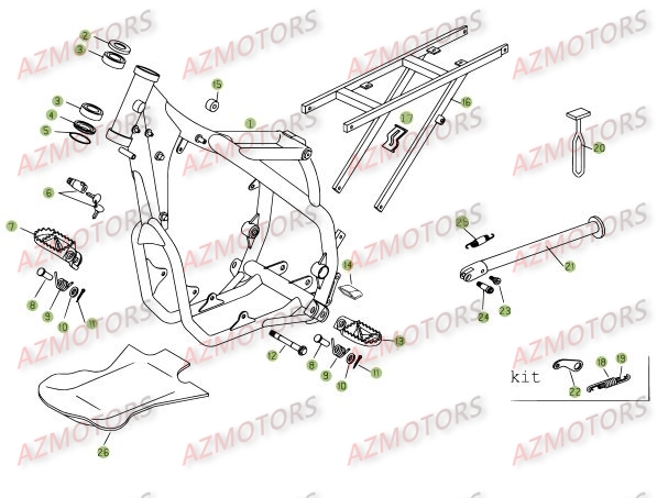 Accessoires Du Chassis BETA Pièces BETA RR 4T 400 - [2008]