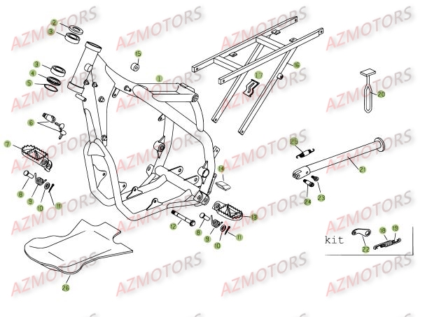 ACCESSOIRES_DU_CHASSIS BETA Pièces BETA RR 4T 400 - [2008]